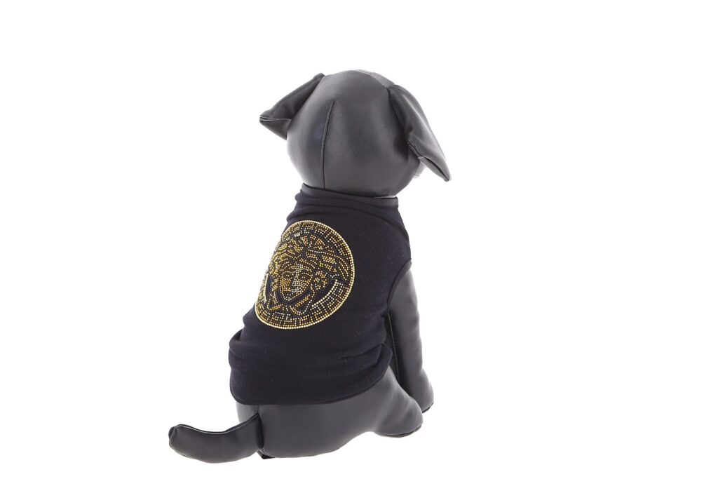 Versace viste a los perros con Medusa y Barocco en camas collares y ropa